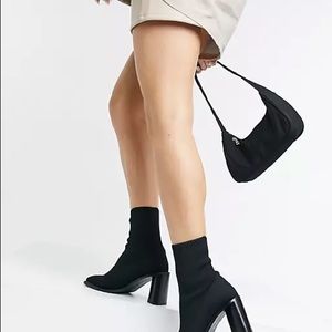 ASOS design black sock boots